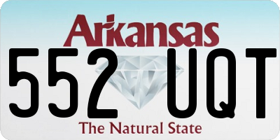 AR license plate 552UQT