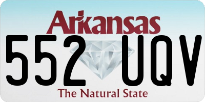 AR license plate 552UQV