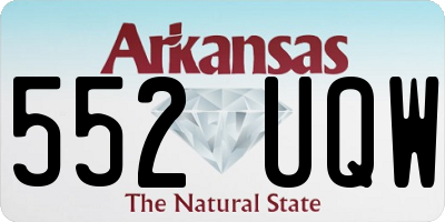 AR license plate 552UQW