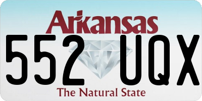 AR license plate 552UQX
