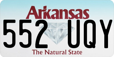 AR license plate 552UQY