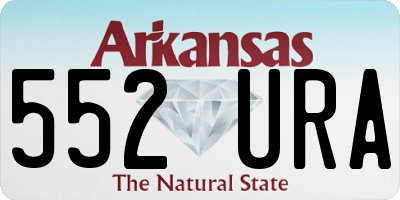 AR license plate 552URA