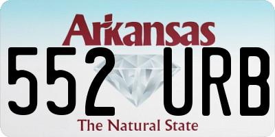 AR license plate 552URB