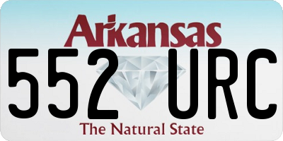 AR license plate 552URC