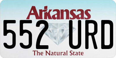 AR license plate 552URD