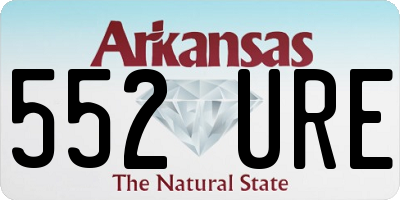 AR license plate 552URE