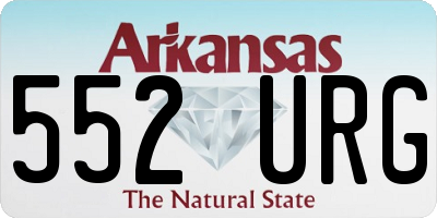AR license plate 552URG