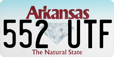 AR license plate 552UTF