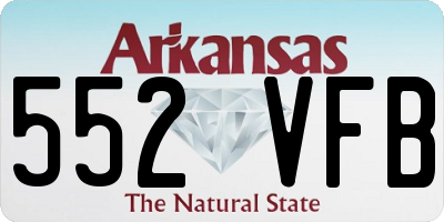 AR license plate 552VFB