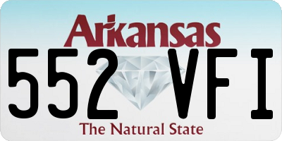 AR license plate 552VFI