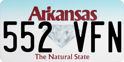 AR license plate 552VFN