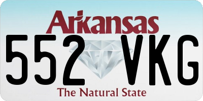 AR license plate 552VKG