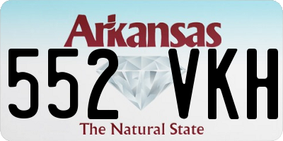 AR license plate 552VKH
