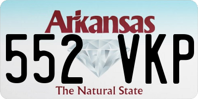AR license plate 552VKP