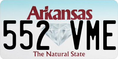 AR license plate 552VME
