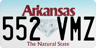 AR license plate 552VMZ