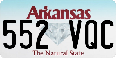 AR license plate 552VQC