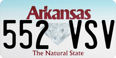 AR license plate 552VSV