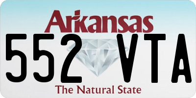 AR license plate 552VTA