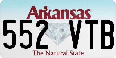 AR license plate 552VTB