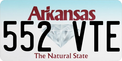 AR license plate 552VTE