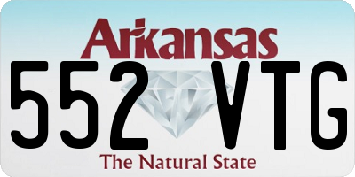 AR license plate 552VTG