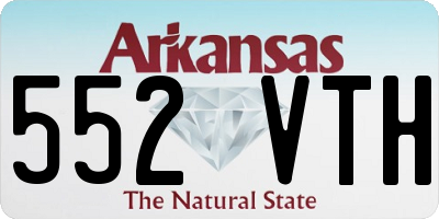 AR license plate 552VTH