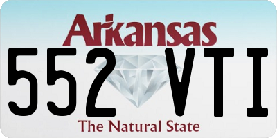 AR license plate 552VTI