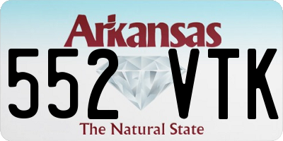 AR license plate 552VTK