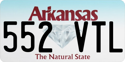AR license plate 552VTL