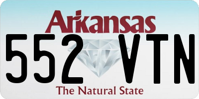 AR license plate 552VTN
