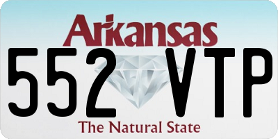 AR license plate 552VTP