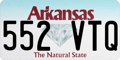 AR license plate 552VTQ