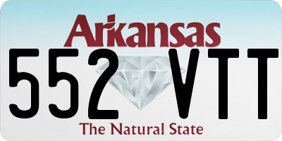 AR license plate 552VTT