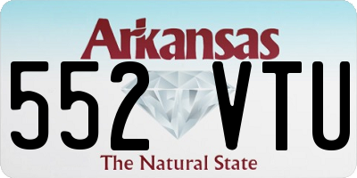 AR license plate 552VTU