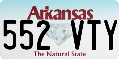 AR license plate 552VTY