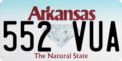 AR license plate 552VUA
