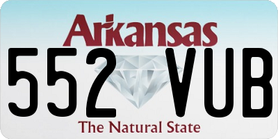 AR license plate 552VUB