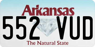 AR license plate 552VUD