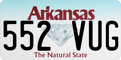 AR license plate 552VUG