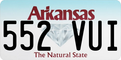 AR license plate 552VUI
