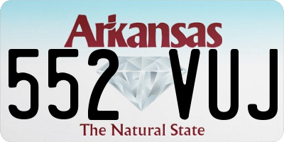 AR license plate 552VUJ