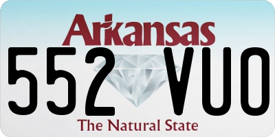 AR license plate 552VUO