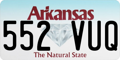 AR license plate 552VUQ