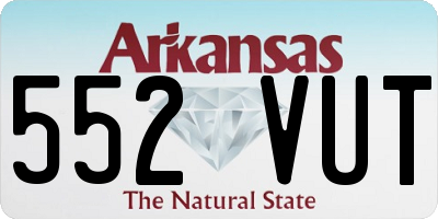 AR license plate 552VUT