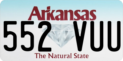 AR license plate 552VUU