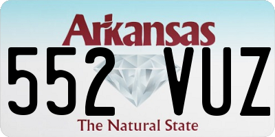 AR license plate 552VUZ