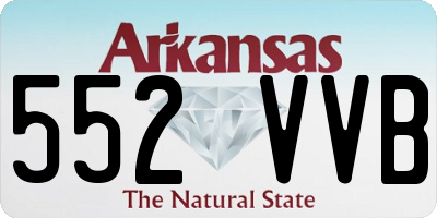 AR license plate 552VVB
