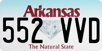 AR license plate 552VVD