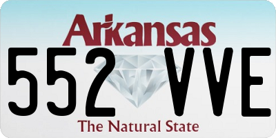 AR license plate 552VVE